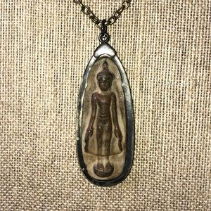 Ethnic tribal bronze necklace